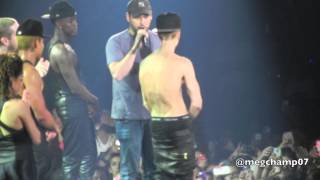 Justin Bieber Boyfriend Diamond Award and Baby July 31 2013 Newark NJ [upl. by Ameyn]