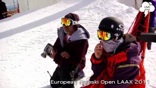 downdays LIVE  European Freeski Open Laax 2011  Quali amp Training Highlights [upl. by Lamond]