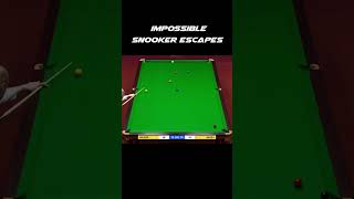 Impossible Snooker Escape snooker snookermoments [upl. by Ladiv]