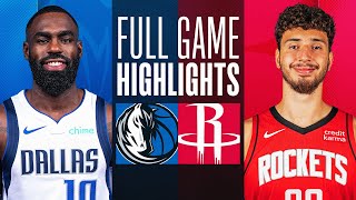 MAVERICKS at ROCKETS  FULL GAME HIGHLIGHTS  December 22 2023 [upl. by Llehcal297]