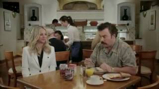 Pricelinecom TV Commercial Free Breakfast starring Danilo Di Julio and Kaley Cuoco [upl. by Aivlys700]