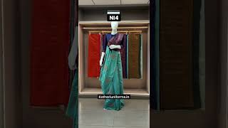 Uniform Sarees that scream quotNAMASTE INDIAquot uniformsarees saree indianculture [upl. by Ranice]