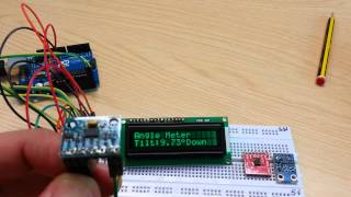 ADXL345 Angle Meter with Arduino [upl. by Yelnek799]