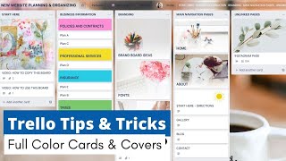 Trello Tips amp Tricks Adding Full Color Cards and Covers [upl. by Sommers625]