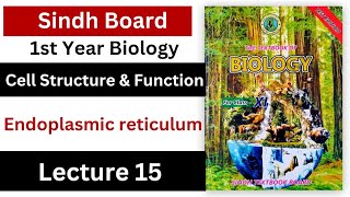 endoplasmic reticulum  cell structure and function  class 11 biology Sindh board new book [upl. by Previdi]