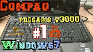 Instral Compaq Presario V3000 Core2 Memakai Windows7😉😉😉👍 [upl. by Bunting]