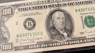 How Much Is a 1990 100 Dollar Bill Worth In Very Fine Condition [upl. by Nevyar]