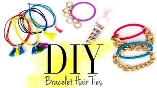 DIY Cute Bracelet Hair Ties by ANNEORSHINE [upl. by Vannie]