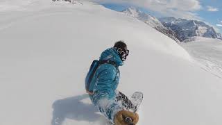 Snowboarding and Skiing in Sauze dOulx [upl. by Aynodal667]