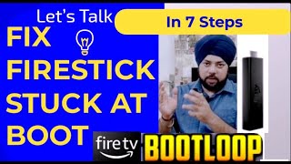 Firestick STUCK on FIRE TV LOGO  Boot Loop  How to Fix it in Hindi [upl. by Retepnhoj]