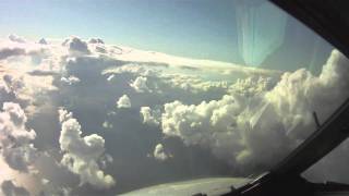 Paris to Tunis  Pilots eye view take off and landing [upl. by Dowski]