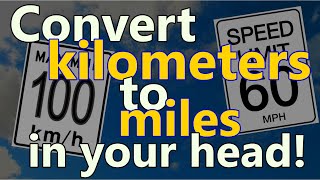 How to convert kilometers to miles in your head [upl. by Darwen]