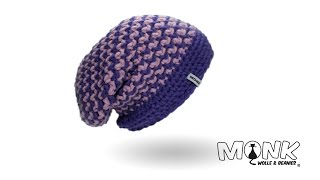 Mütze häkeln  HookLong Beanie häkeln [upl. by Ahseinad]