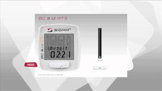 SIGMA SPORT  BC 812 ATS  Einstellungen [upl. by Abey658]