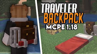 TRAVEL BACKPACK  ADDON MCPE 118 [upl. by Koralie711]