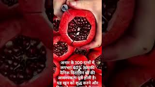 Pomegranate Fruit fact  अनार Heart health benefits shorts [upl. by Oralia916]