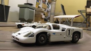 COX Fisher Chaparral2F have wing acutuator 124 Slot car [upl. by Emmalynn]