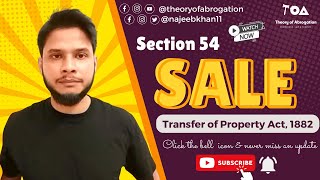 Sale Section 54 Transfer of Property Act 1882 [upl. by Suivatnad]