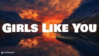 Maroon 5  Girls Like You  LYRICS  greedy  Tate McRae [upl. by Nimajneb]