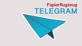 Einfacher Telegram Papierflieger zum Selberbasteln ✈️ Einfache Anleitung für ein cooles DIY Projekt [upl. by Nueovas]