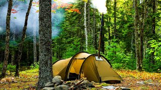 Hot Tent Bushcraft Camping [upl. by Anale]