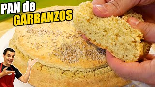 🍞😍 ¡Haz tu propio PAN de GARBANZOS en casa Receta fácil y deliciosa SIN HARINA de TRIGO [upl. by Hugon]