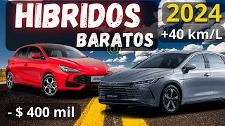 Los 9 AUTOS HIBRIDOS más BARATOS en México 2024  2025 [upl. by Yug122]