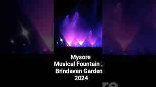 Mysore Brindavan Gardens 2024 Musical Fountain subscribemychannel fountain [upl. by Bore]