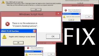 System error fix system registry error or exe error  windows 10 8 and 7 [upl. by Anilorac220]