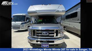 Wonderful 2023 Winnebago Minnie Winnie Class C RV For Sale in Sanger TX  RVUSAcom [upl. by Trilly]