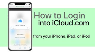 How to Login Into iCloudcom on iPhone or iPad [upl. by Evanne]