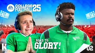 Put Me in Coach College Football 25 Road to Glory Part 2 [upl. by Arej744]