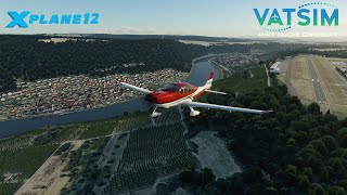 VFR durch Hessen nach Frankfurt Egelsbach in der SR22 Vatsim [upl. by Robson]