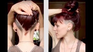 Womens Undercut  Double Side Shave Undercut [upl. by Gnilrits]