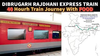 12424 Dibrugarh Rajdhani Express Train Journey With Food 🥗 [upl. by Huan]