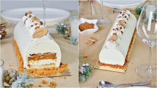 Bûche de Noël façon Tiramisu spéculoos [upl. by Leclair]