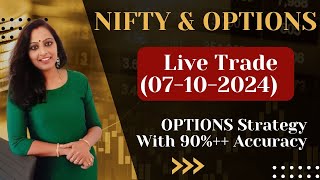 90 Accurate NIFTY amp OPTIONS Trading Buy Sell Signals  Live Performance On 07102024 hindi mcx [upl. by Eilra644]