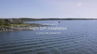 Volvo Penta’s new triple DPI Aquamatic sterndrive – in action on a Marell M15 [upl. by Elpmid]