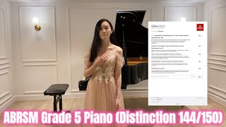 ABRSM Grade 5 Piano Performance Exam Distinction 144150 by Kirana 4 Piano lessons ONLY [upl. by Elwood]