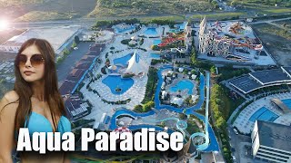 Bulgaria Aqua Paradise Resort Aquapark Waterpark Aquapark Slides Water Attractions [upl. by Hamehseer]