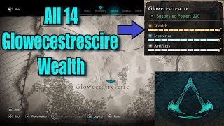 Assassins Creed Valhalla All Glowecestrescire Wealth Locations guide [upl. by Carlstrom937]