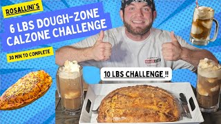 10LBS CALZONE CHALLENGE 6LBS CALZONE AND 2 32OZ ROOT BEER FLOATS [upl. by Hephzipa]