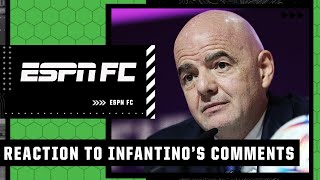 Reaction to FIFA President Gianni Infantino slamming Europe’s ‘hyprocrisy’  ESPN FC [upl. by Bust]