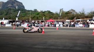 The MTT Turbine Bike Y2K at the Valley Run 2013 Drag Races [upl. by Ydnak]