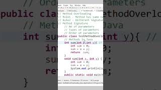 What is Method Overloading in Java [upl. by Christopher]