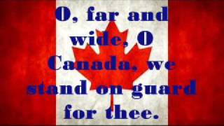 Canadian National Anthem  Lyrics [upl. by Arlette346]