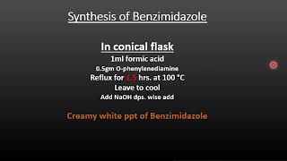 Synthesis of benzimidazole [upl. by Aneerb]