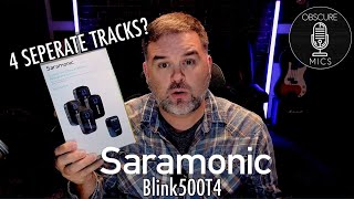 A Wireless Lav System With 4 Track Recording The Saramonic Blink500T4 Wireless Microphone Set [upl. by Aiuqet351]