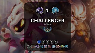 EUW Challenger match 1355 Super Veigar vs Super Zilean [upl. by Anayra376]