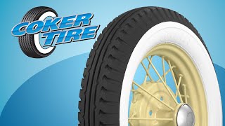 Firestone Wide Whitewall Tires for Vintage Car Restoration [upl. by Nivac]